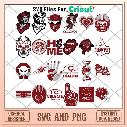 Colgate Raiders home svg, Colgate Raiders svg bundle, NCAA svg 