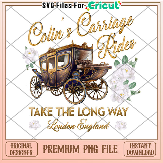 Colins Carriage Rides PNG Design