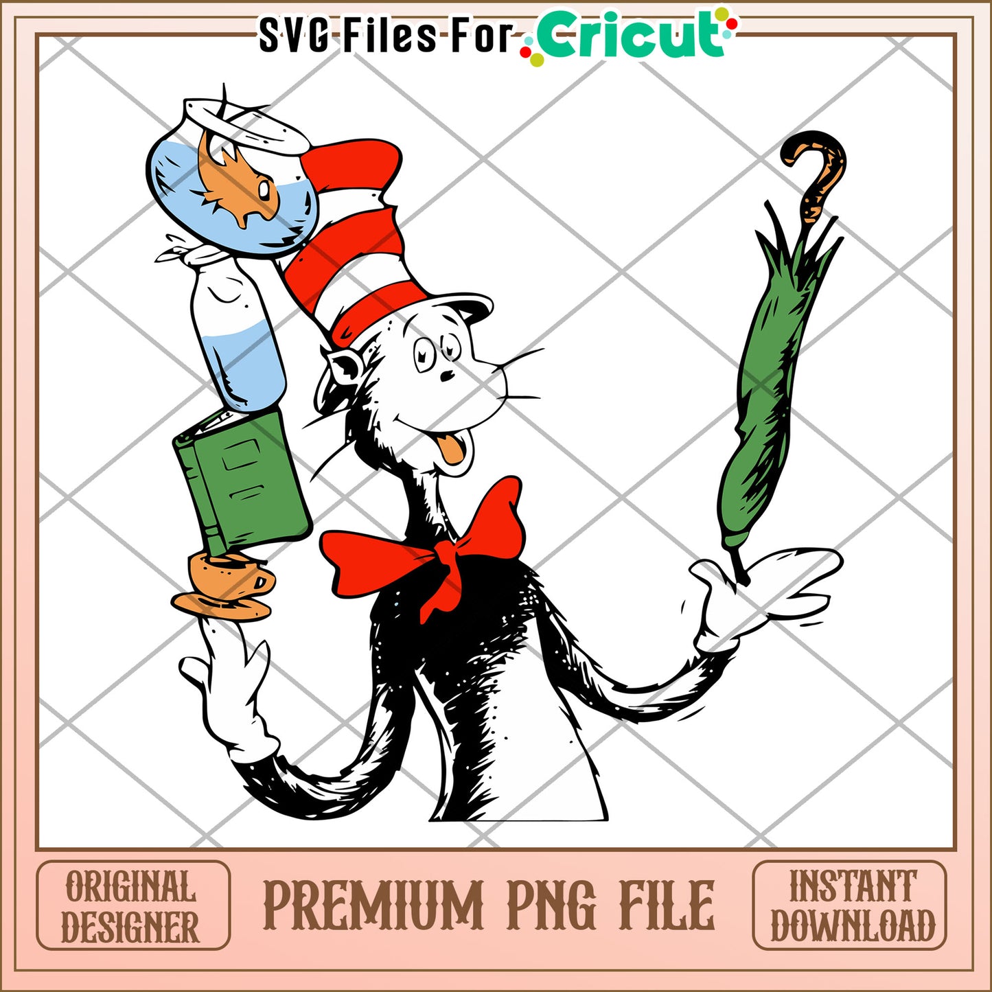 Colorful Cat Character PNG File for Creative Projects