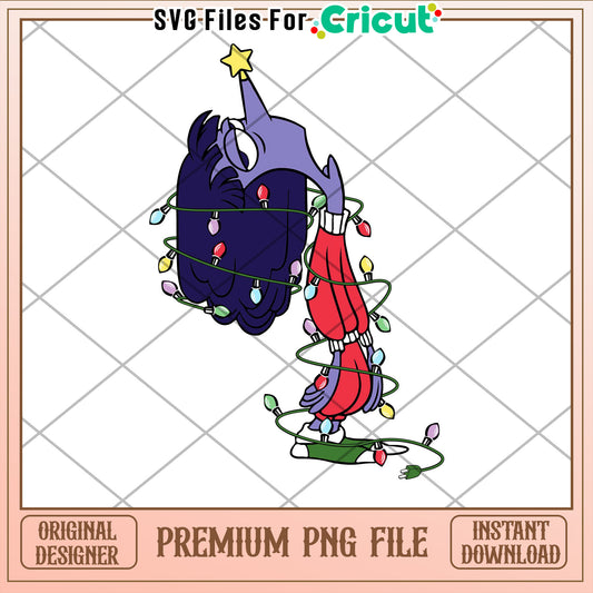 Colorful Christmas Character PNG Graphic for Cricut Crafts