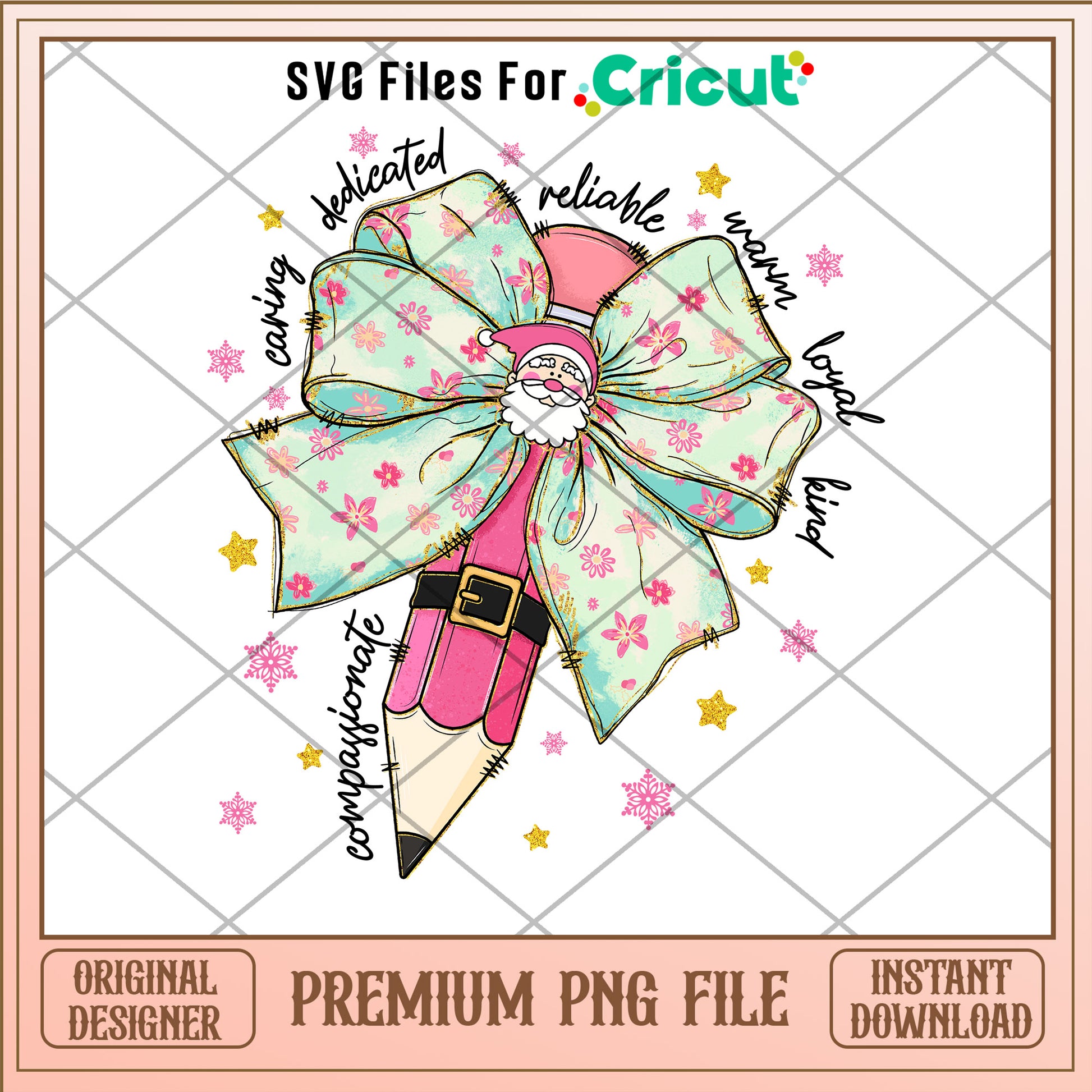 Colorful Glitter Teacher Christmas Pencil Bow png, christmas png