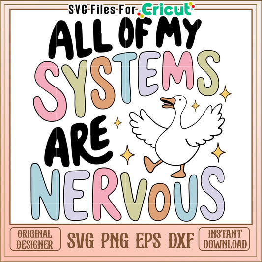 Colorful Nervous Systems Design, Perfect for Educational Use