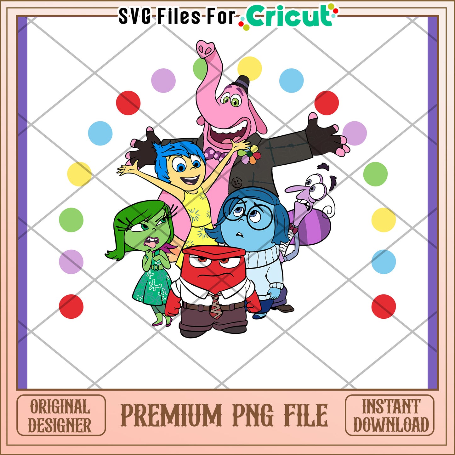 Colorful PNG Design of Emotions Character Art