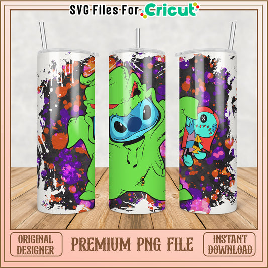 Colorful Tumbler PNG Design for Cricut Halloween Projects