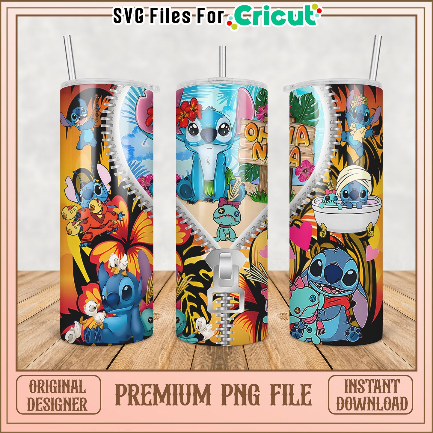 Colorful Tumbler PNG Design for Cricut Lovers Online