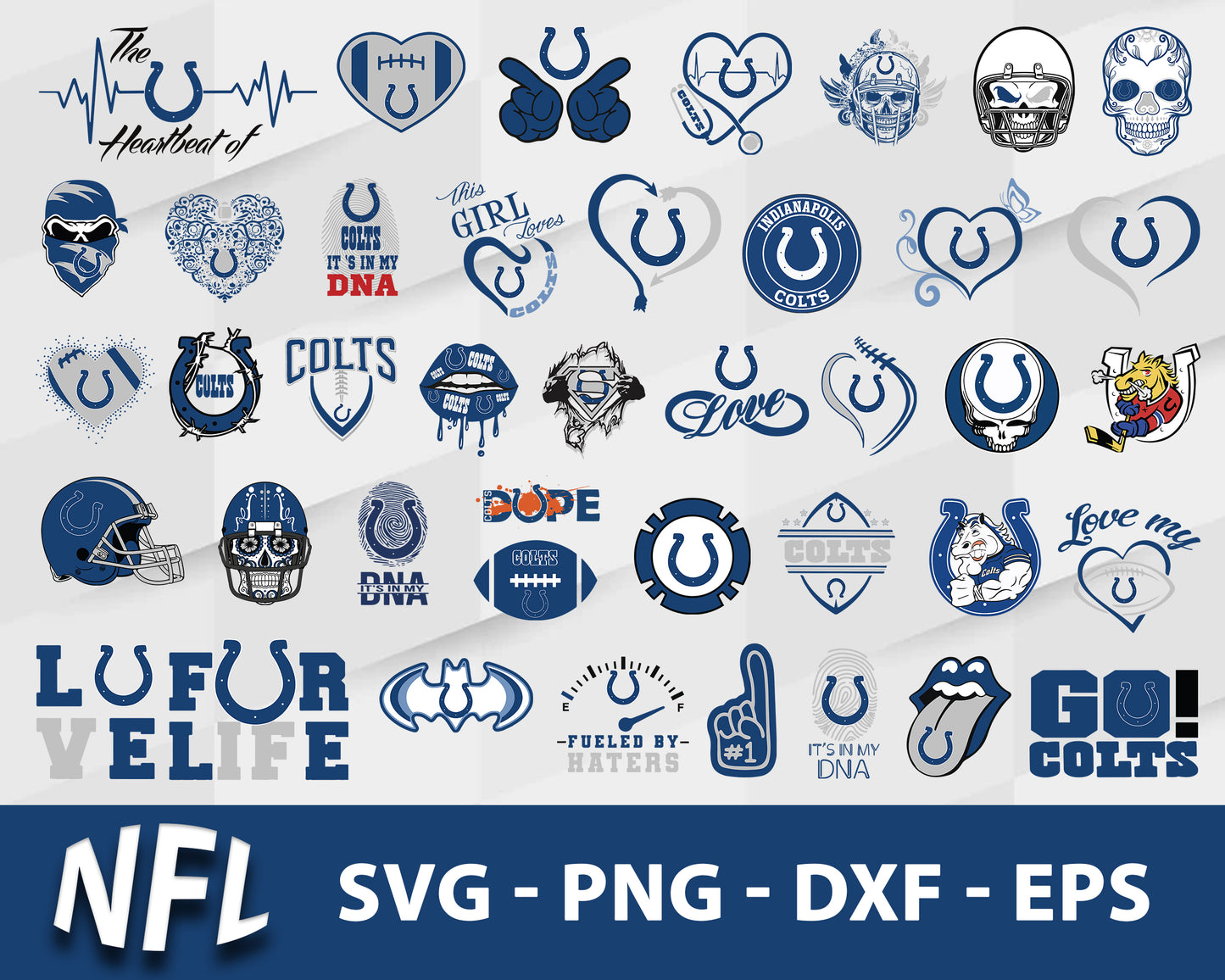 Indianapolis colts logo nfl bundle svg, indianapolis colts football svg
