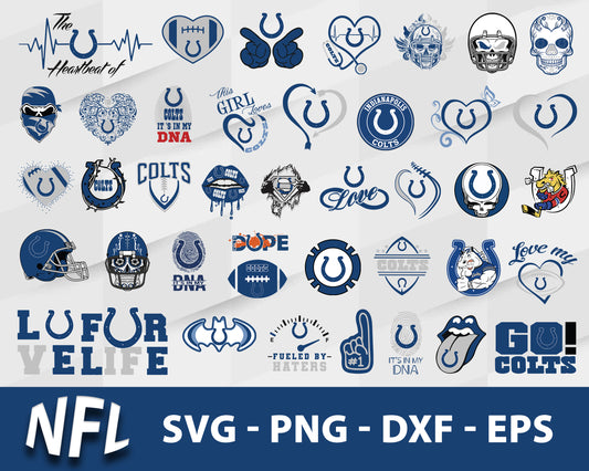 Indianapolis colts logo nfl bundle svg, indianapolis colts football svg