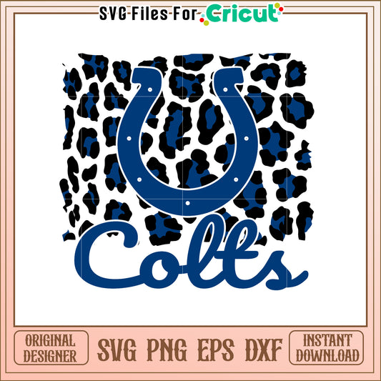 Colts Horseshoe SVG Design
