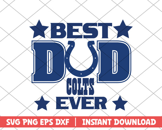 Colts best dad ever svg, Indianapolis Colts svg 