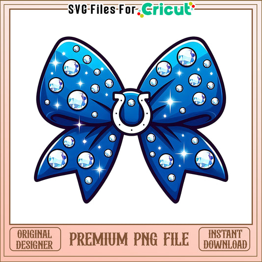 Colts logo vintage bow png, Indianapolis Colts png, NFL png