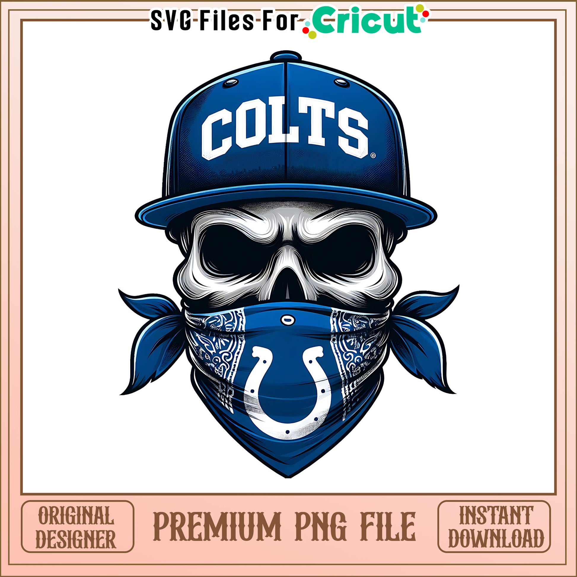 Colts team skull bandana png, Indianapolis Colts png, NFL png