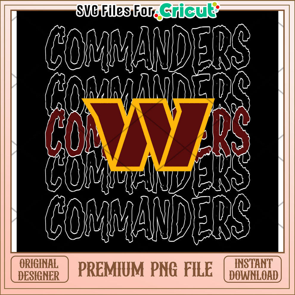 Commanders Logo Design for Cricut, Premium Instant Download PNG – svg ...