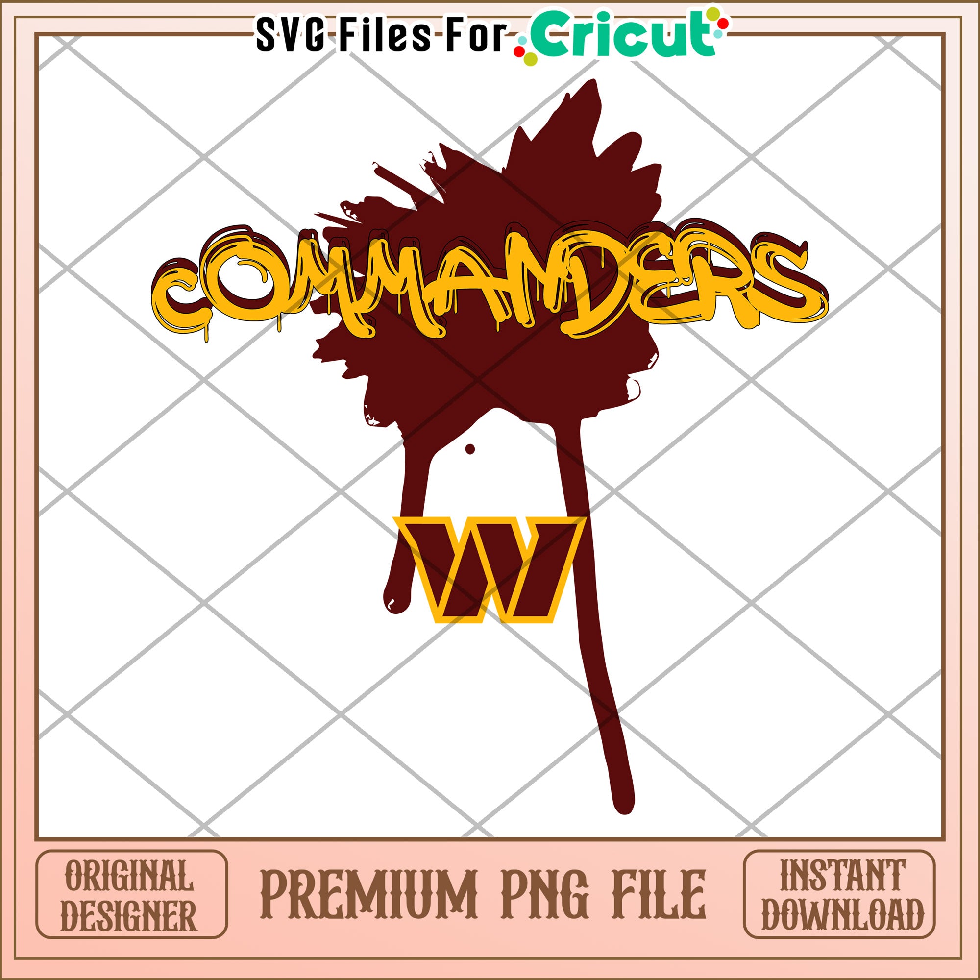 Commanders PNG Design for Cricut, Perfect for Creative Projects – svg ...