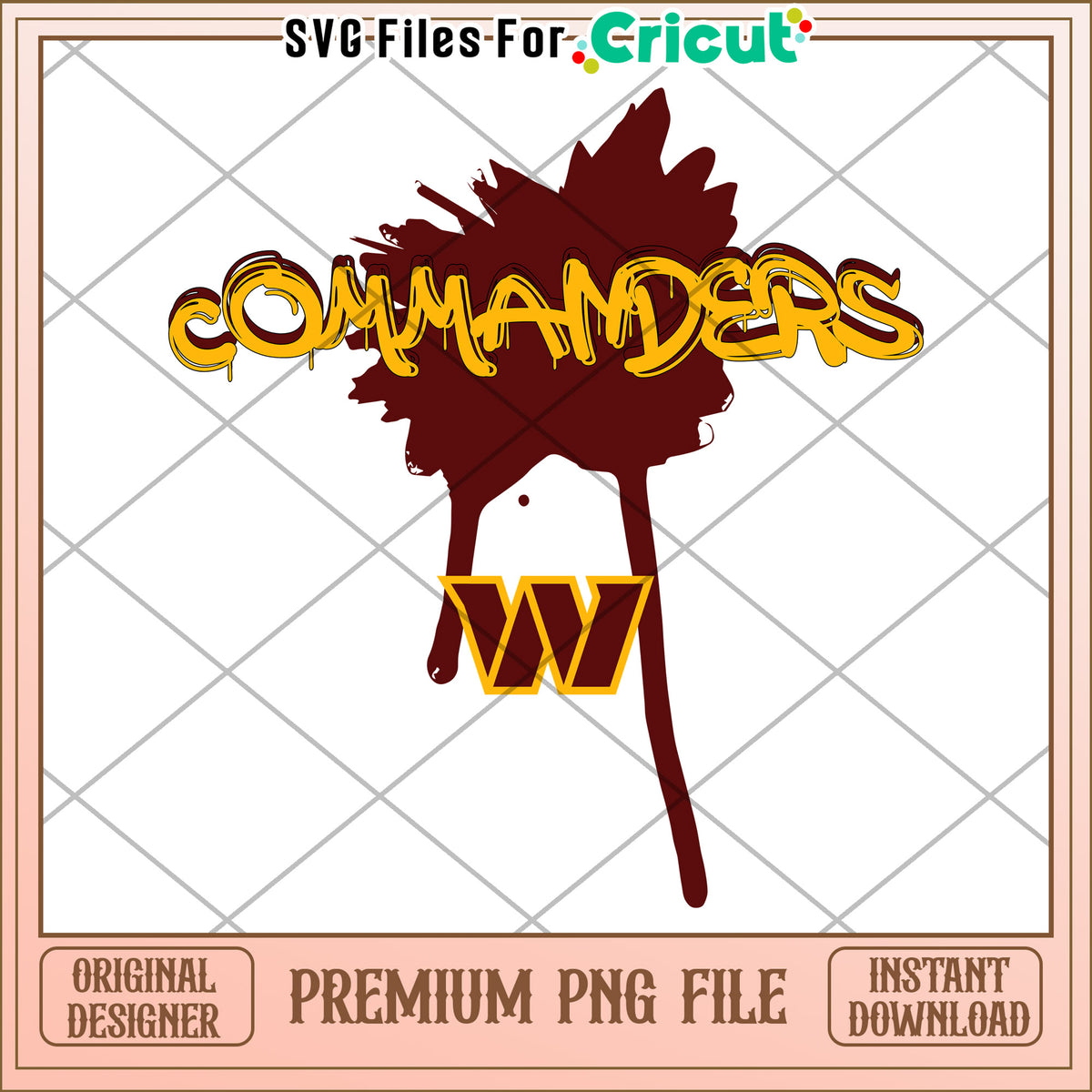 Commanders PNG Design for Cricut, Perfect for Creative Projects – svg ...