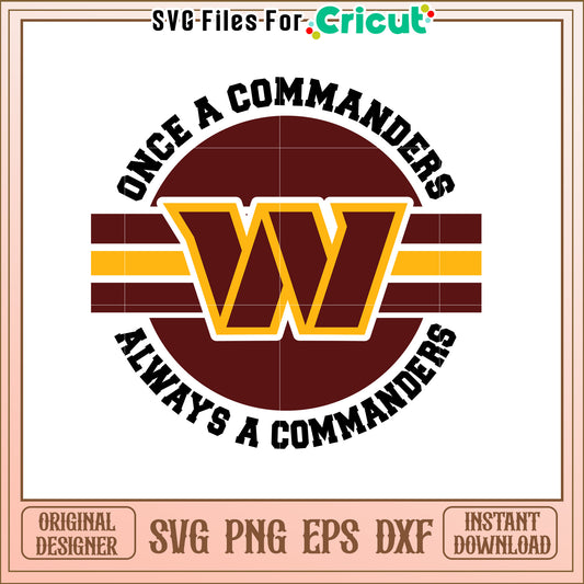 Commanders SVG Logo Design