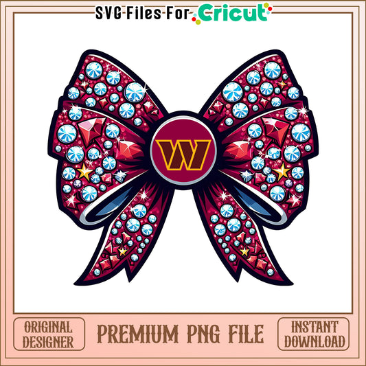 Commanders logo vintage bow png, Washington Commanders png, NFL png