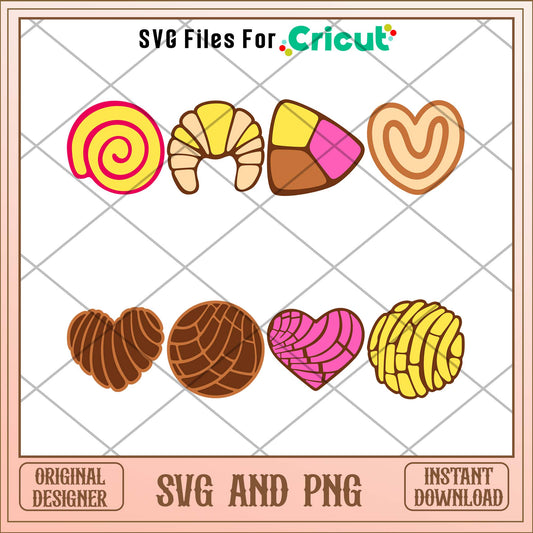 Concha svg bundle, Concha art bundle - Svgfileforcricut