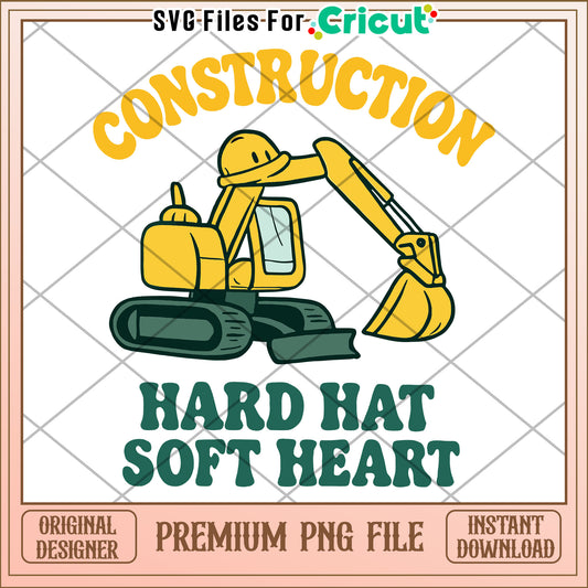 Construction Hard Hat Soft Heart PNG