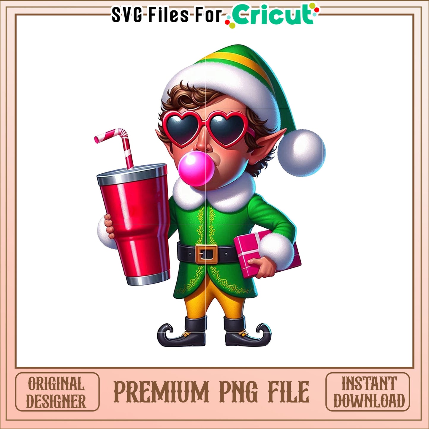 Cool Christmas Elf PNG Image