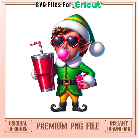 Cool Christmas Elf PNG Image