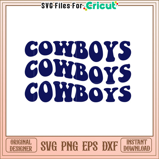 Cool Cowboys SVG Design for Creative Projects