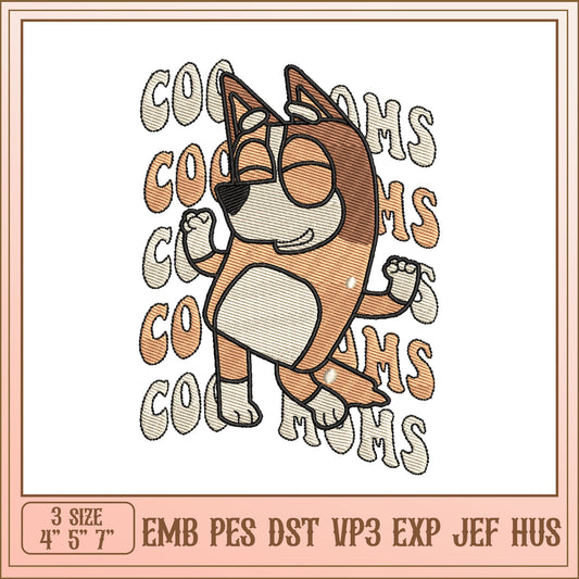 Cool Dog Embroidery Design