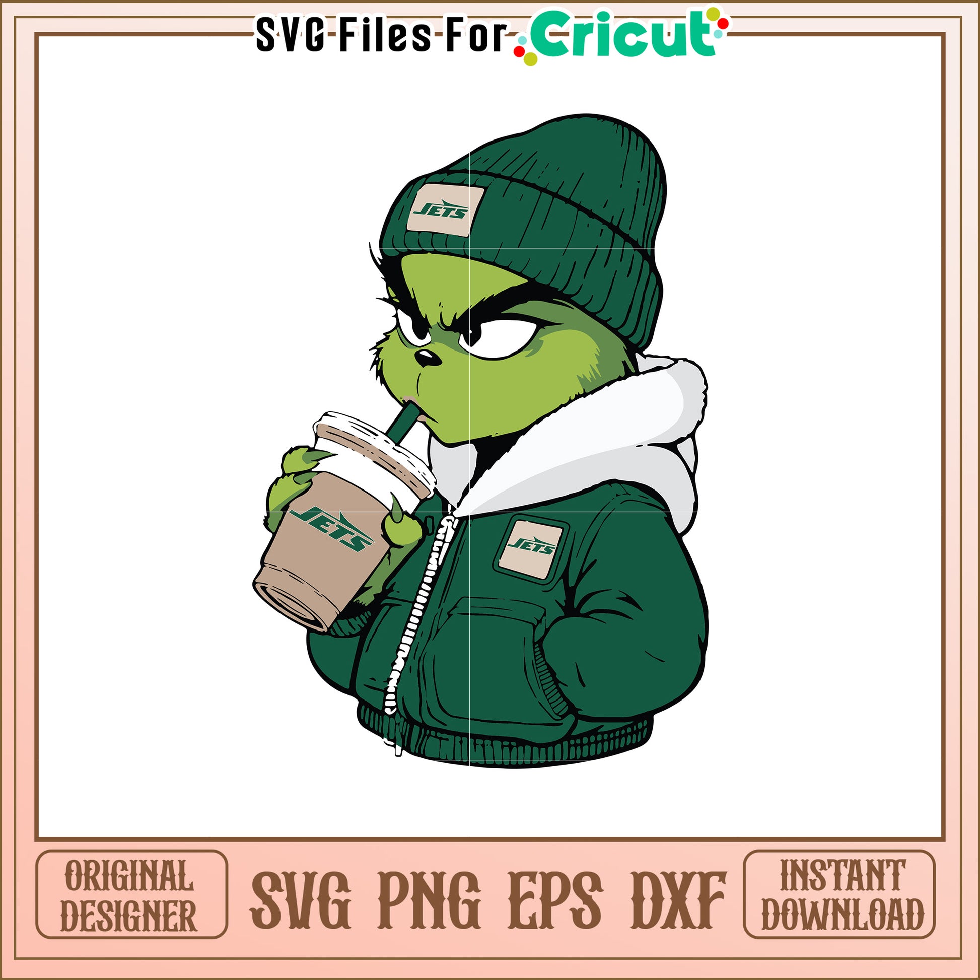 Cool Grinch SVG Design for Football Fans 2023