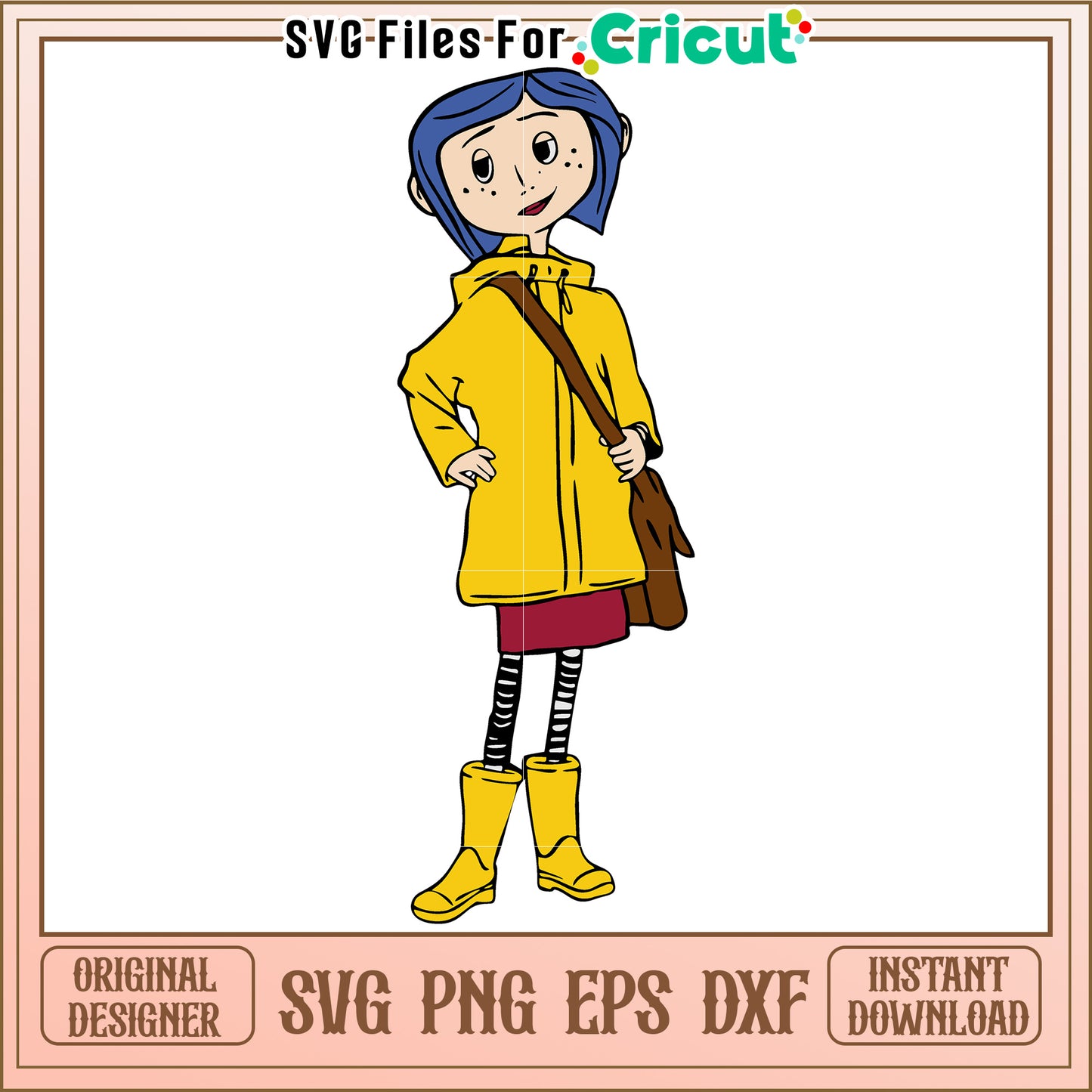 Coraline svg, coraline cartoon svg, sesame workshop svg
