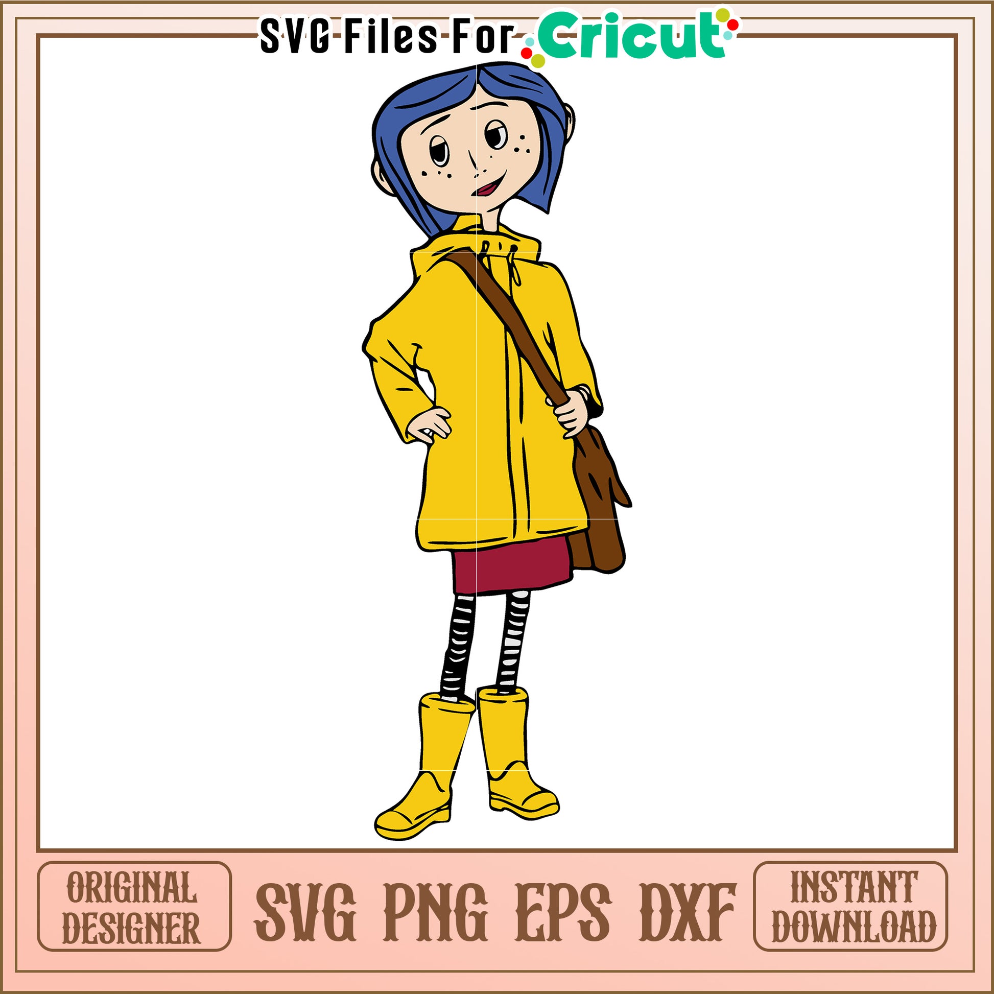 Coraline svg, coraline cartoon svg, sesame workshop svg