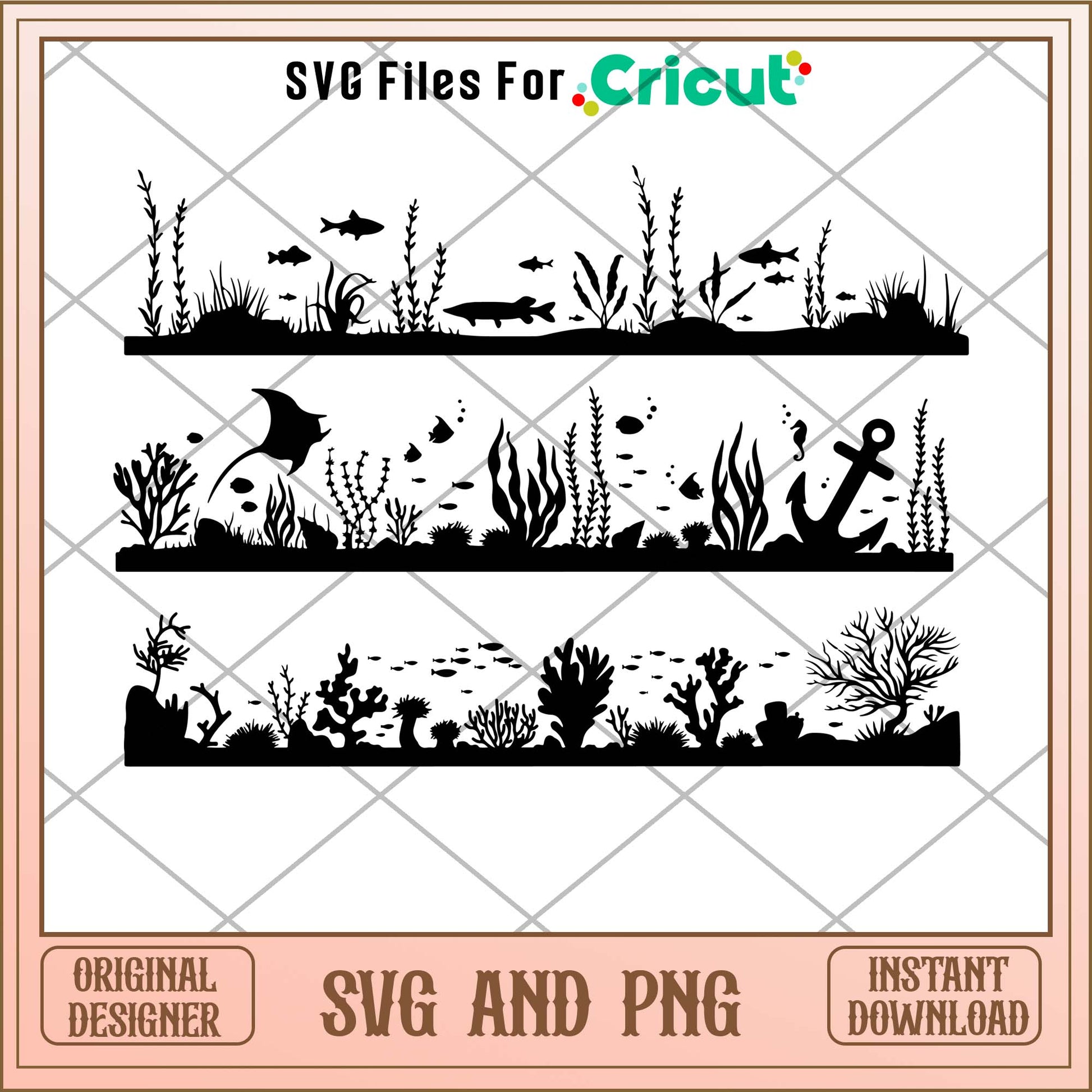 Corals reef svg bundle, Trees art svg bundle - Svgfileforcricut 