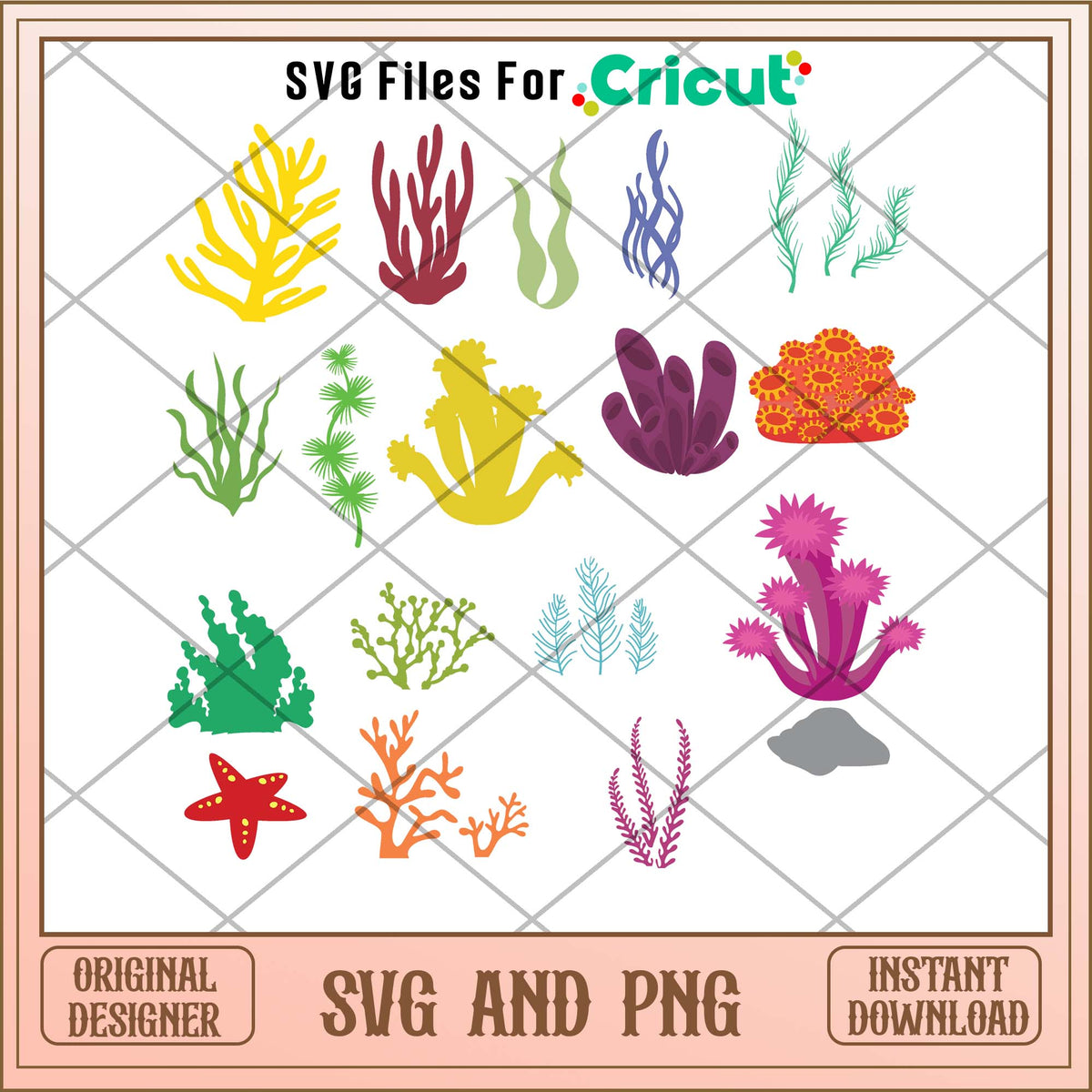 Coral art svg bundle, Plants art svg bundle - Svgfileforcricut – svg ...