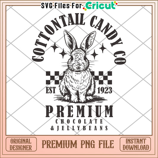Cottontail Candy Co Premium PNG Logo
