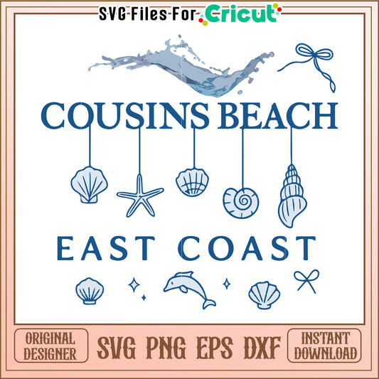 Counsins beach design svg, trending quotes svg, funny quotes svg