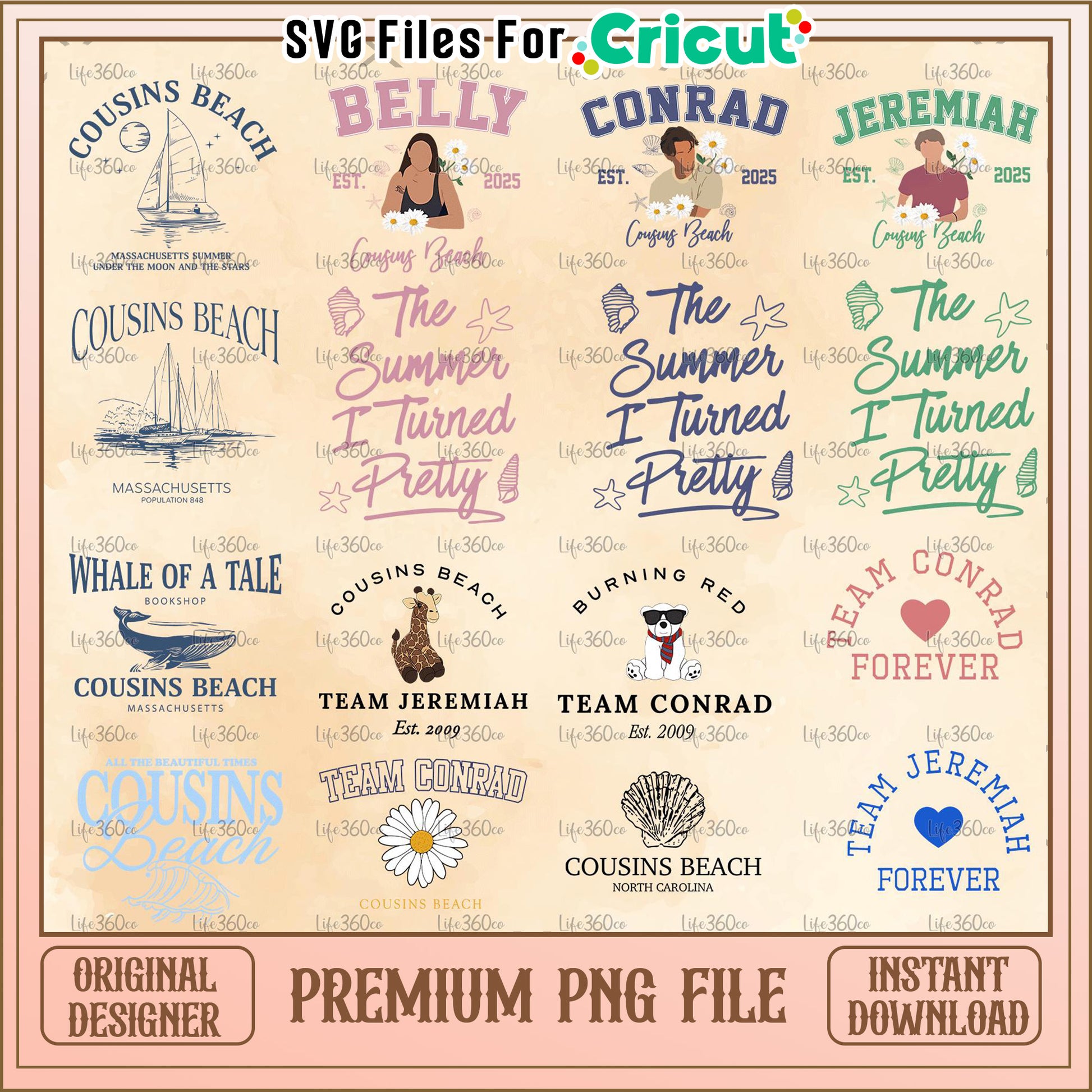 Cousins Beach Shirt TSITP Png, The Summer I Turned Pretty Png bundle