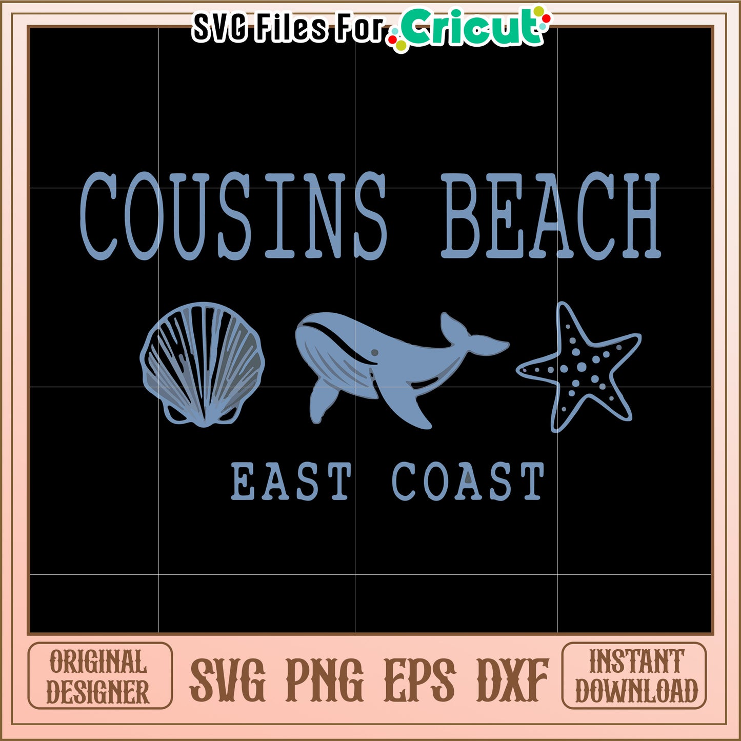 Cousins beach east coast svg, trending quotes svg, funny quotes svg