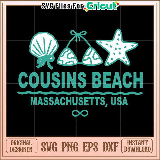Cousins beach massachusetts usa svg, trending quotes svg, funny quotes svg