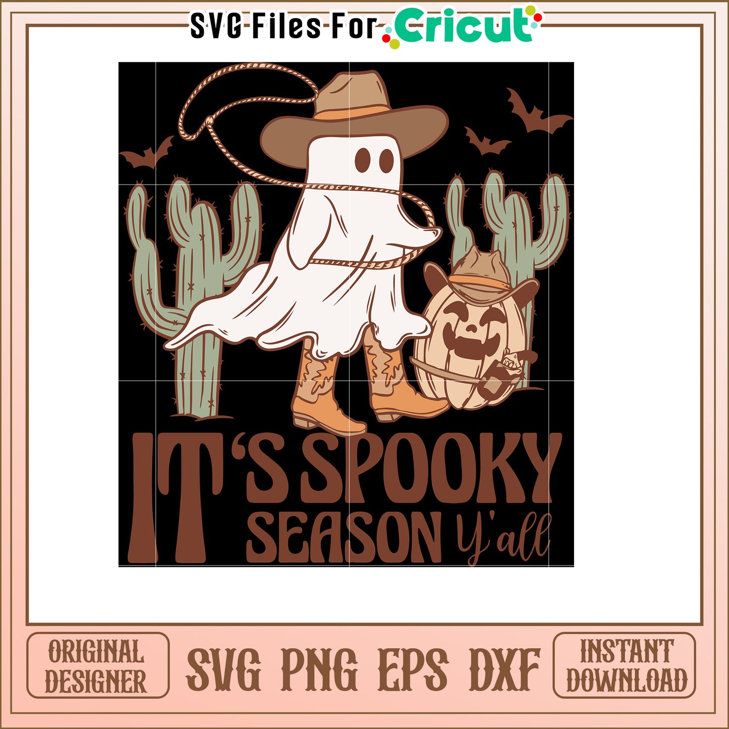 Cowboy Ghost Halloween SVG