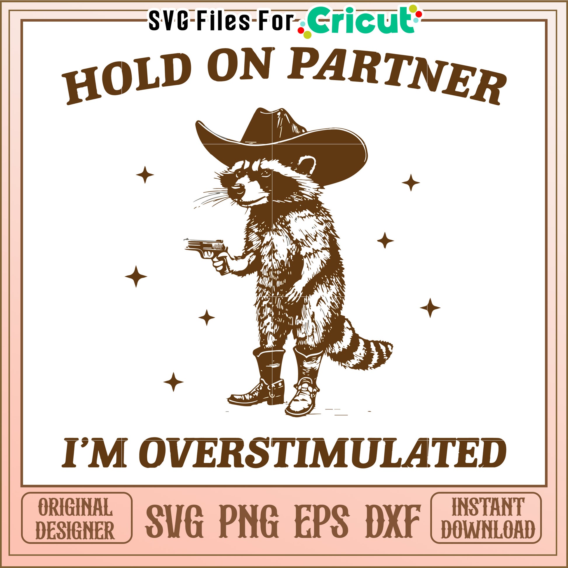 Cowboy Raccoon Design for Fun Apparel, Capture Attention with Humor