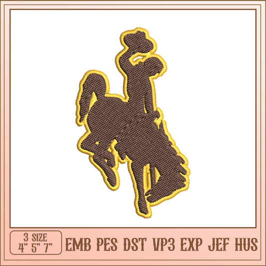 Cowboy Rodeo Embroidery Design