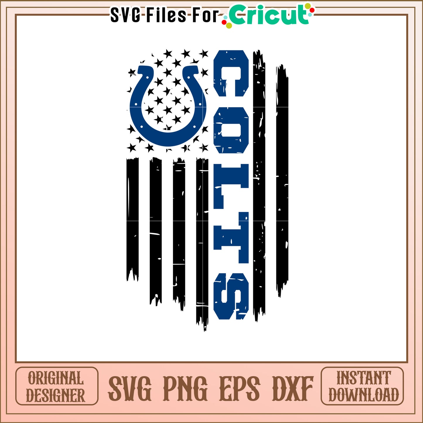 Cowboy Theme SVG Design with Horseshoe and Text