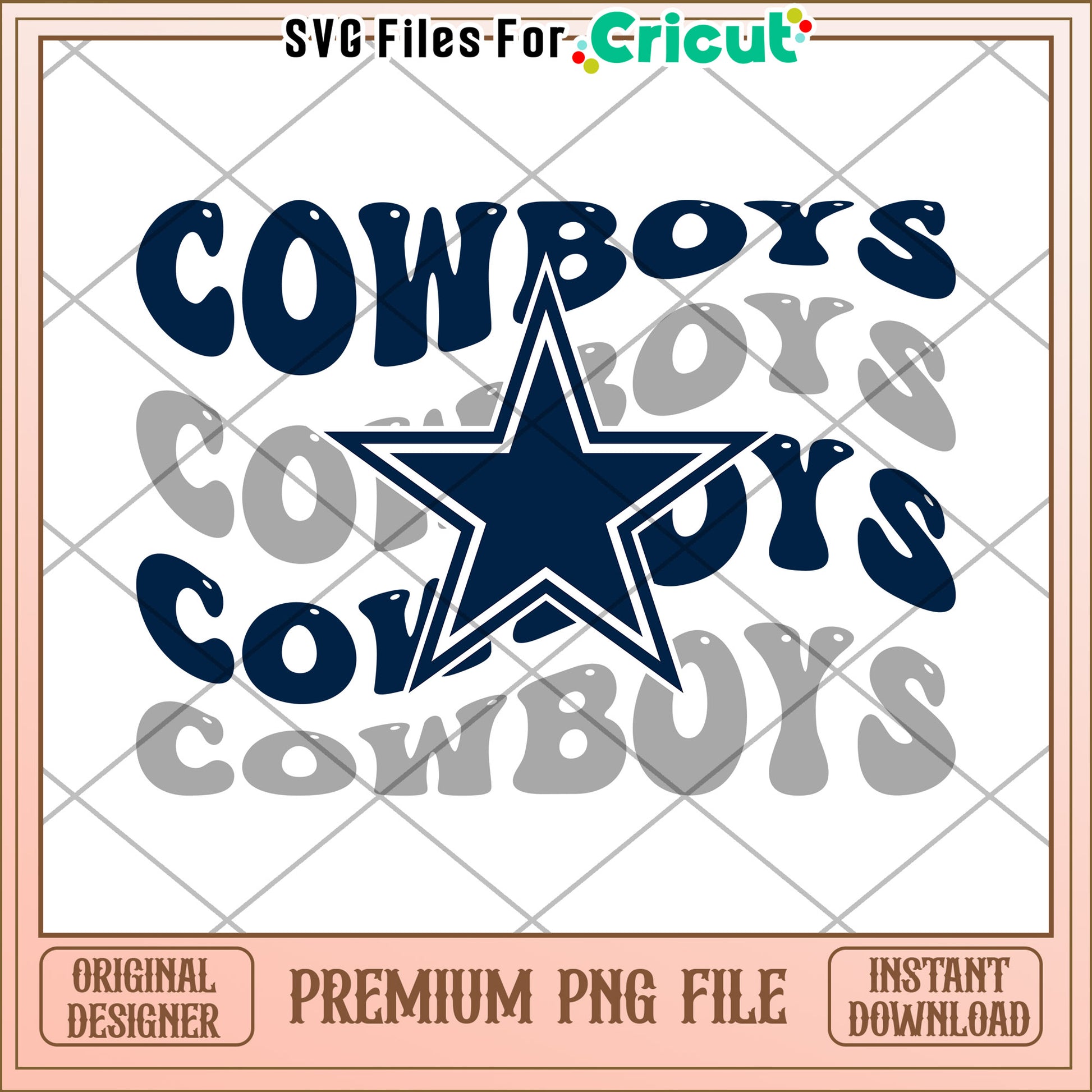 Cowboys Graphic Design for Cricut, Premium PNG Instant Download