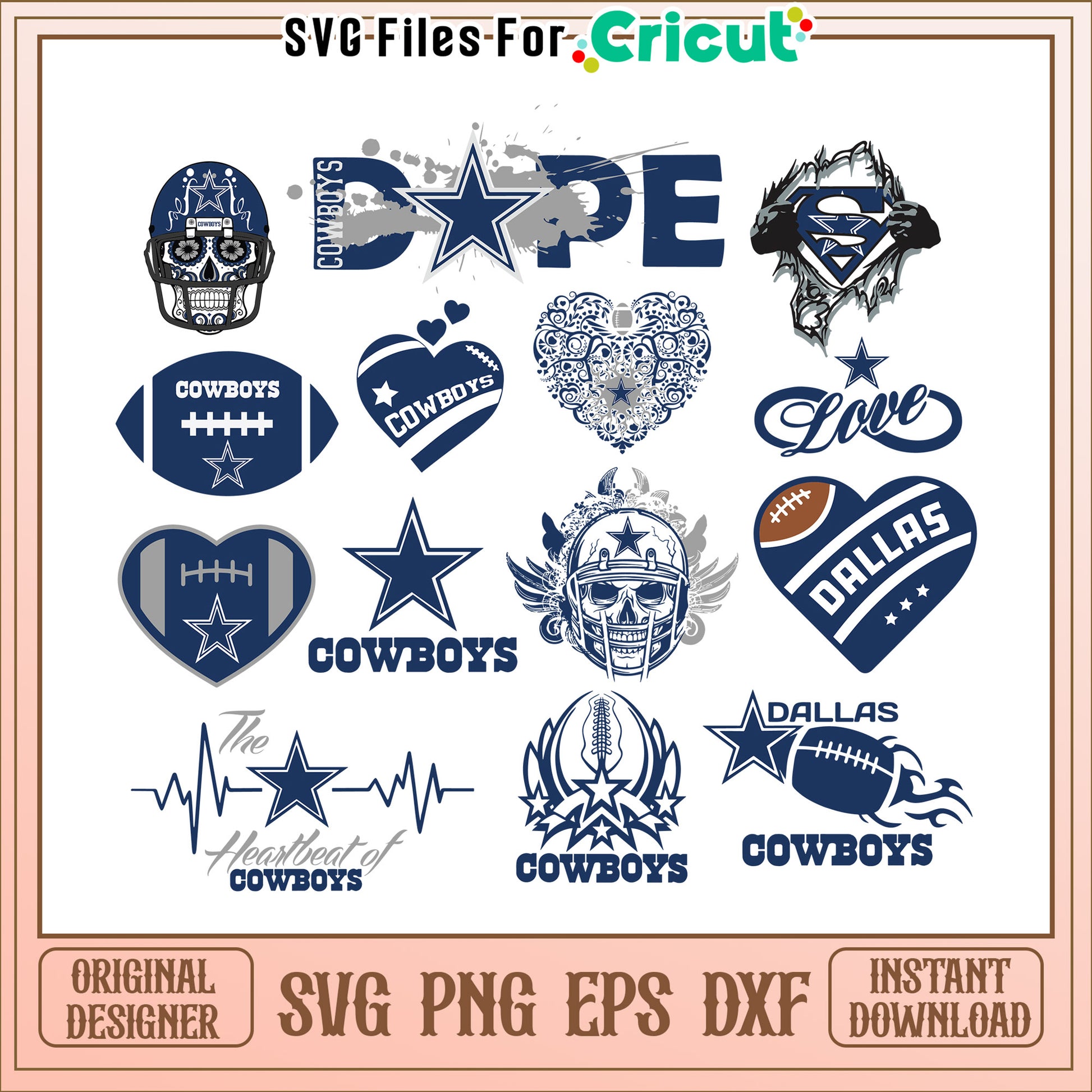 Cowboys SVG Bundle for Graphic Design Projects Download