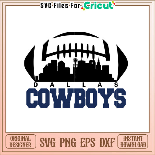 Cowboys SVG Design for Fans and Crafters Gifts
