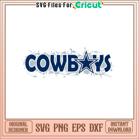 Cowboys SVG Design for Sports Fans and Crafts