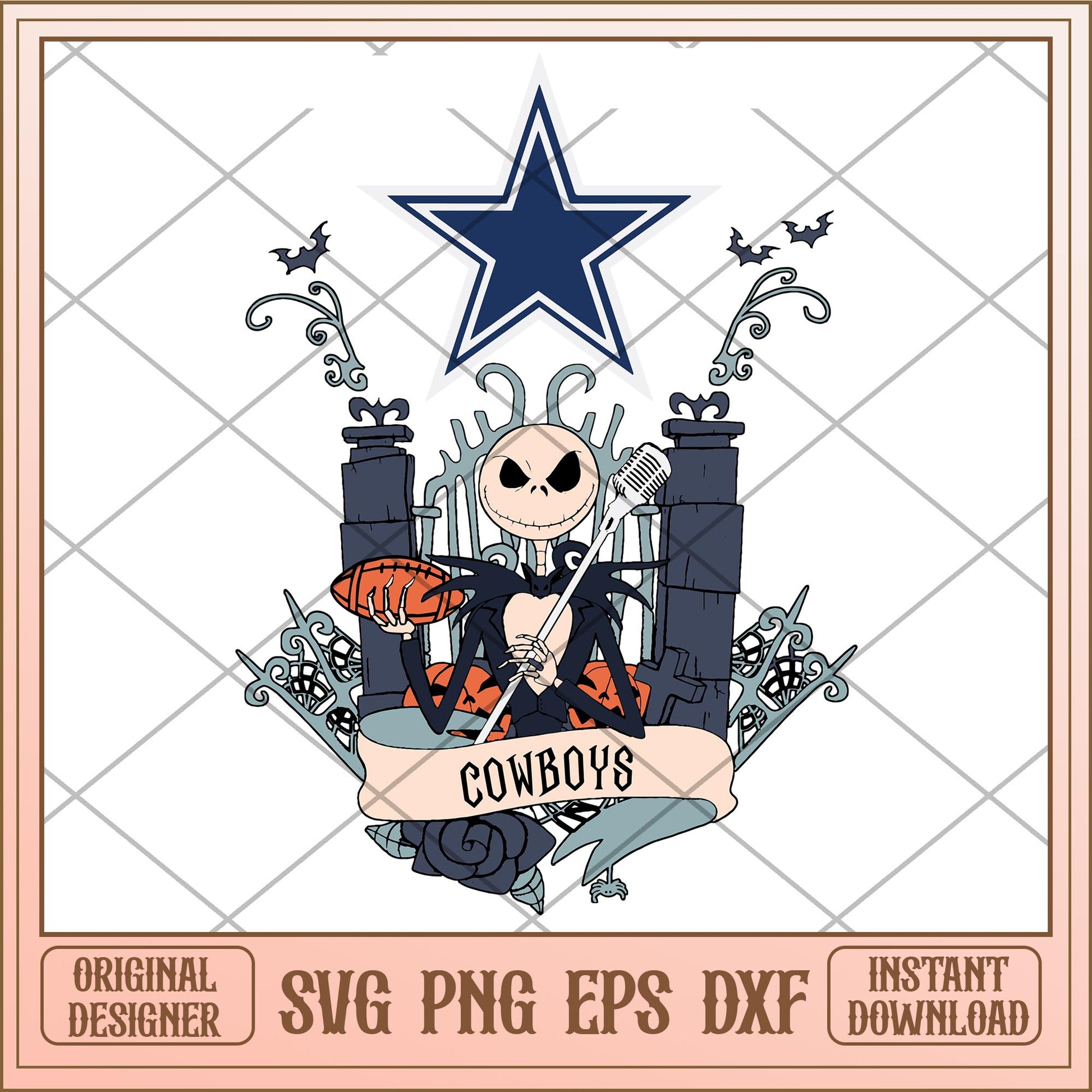 Cowboys Jack Halloween bundle svg, The Nightmare Before Christmas Svg, digital download