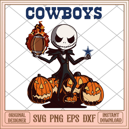 Cowboys Jack bundle svg, The Nightmare Before Christmas Svg, digital download