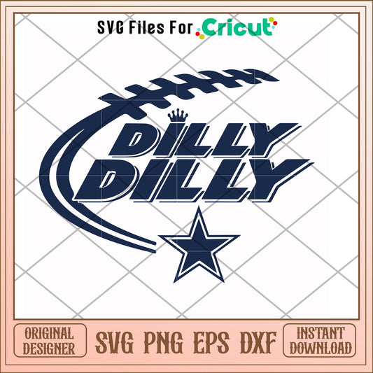 Cowboys dilly dilly logo svg, Cowboys svg, new nfl svg