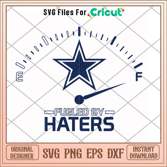 Cowboys flueled by haters svg, Cowboys svg, new nfl svg