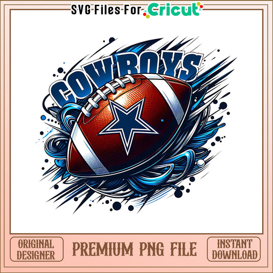 Cowboys logo rugby ball png, Dallas Cowboys png, NFL png