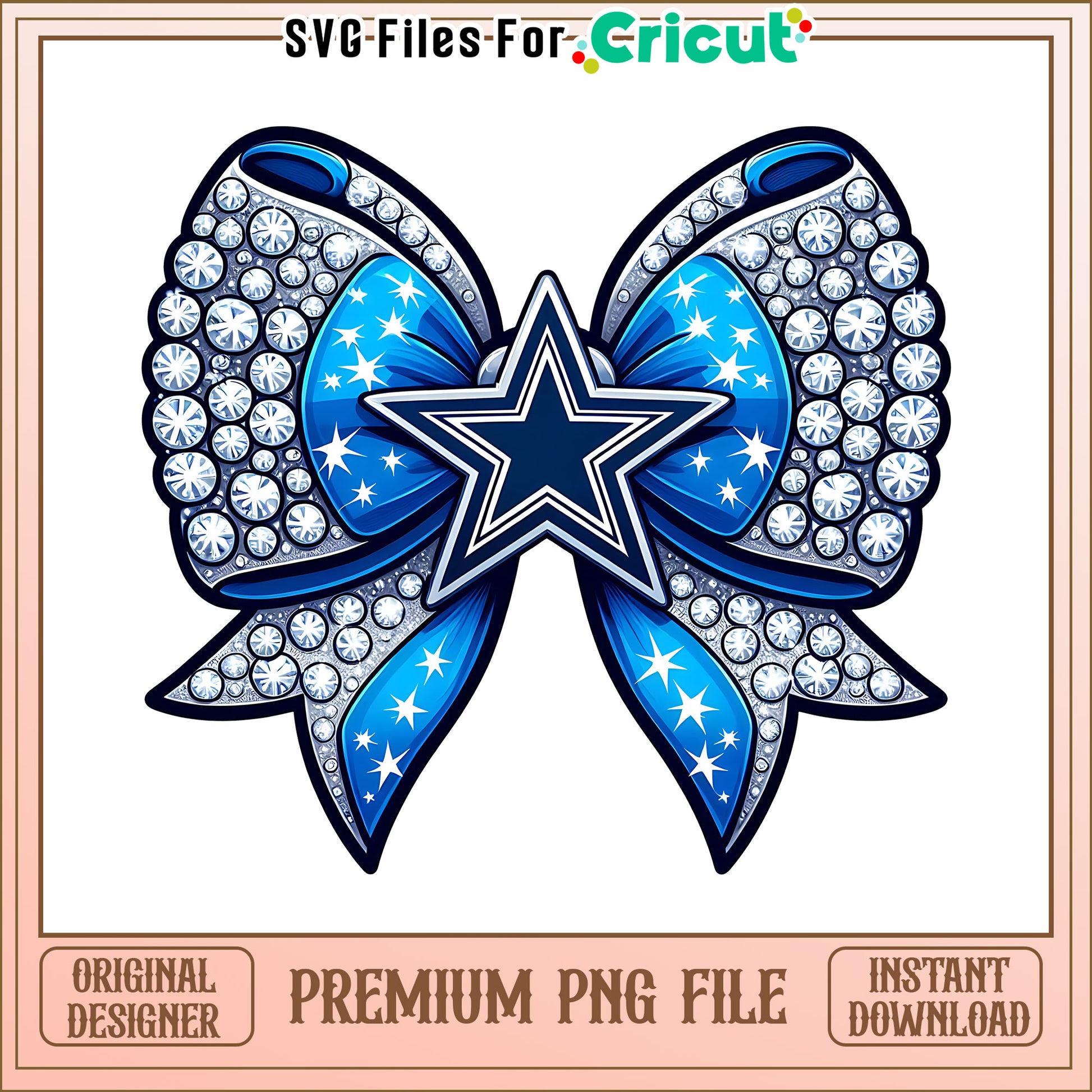 Cowboys logo vintage bow png, Dallas Cowboys png, NFL png